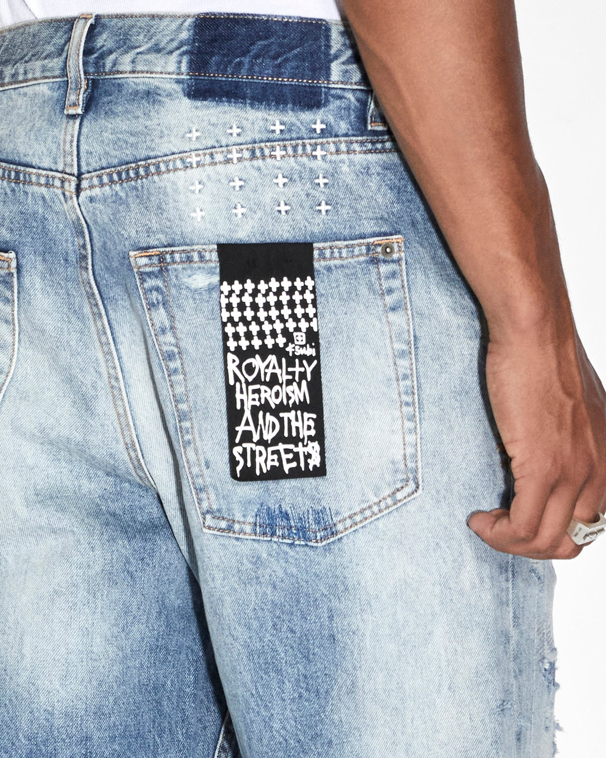 MENS ANTI K TEKTONIK DIALLED DENIM JEANS