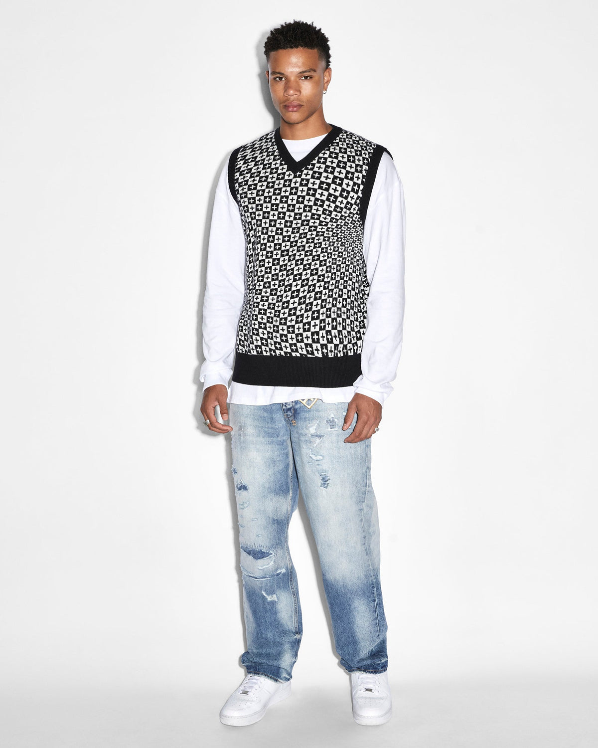 MENS ANTI K TEKTONIK DIALLED DENIM JEANS