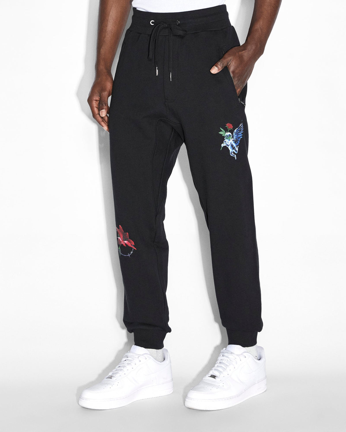 Mens Nft Restore Trak Jet Black Relaxed Pants - Black