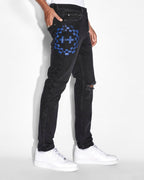 Mens Chitch Team Slim Denim Jeans - Black