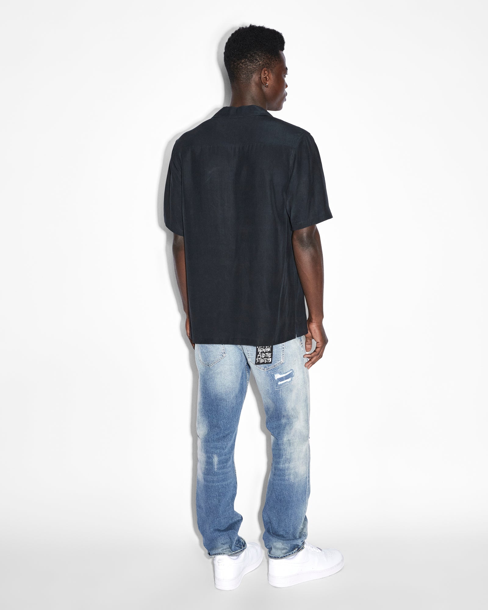 MENS  HAZLOW TEKTONIK STRAIGHT DENIM JEANS