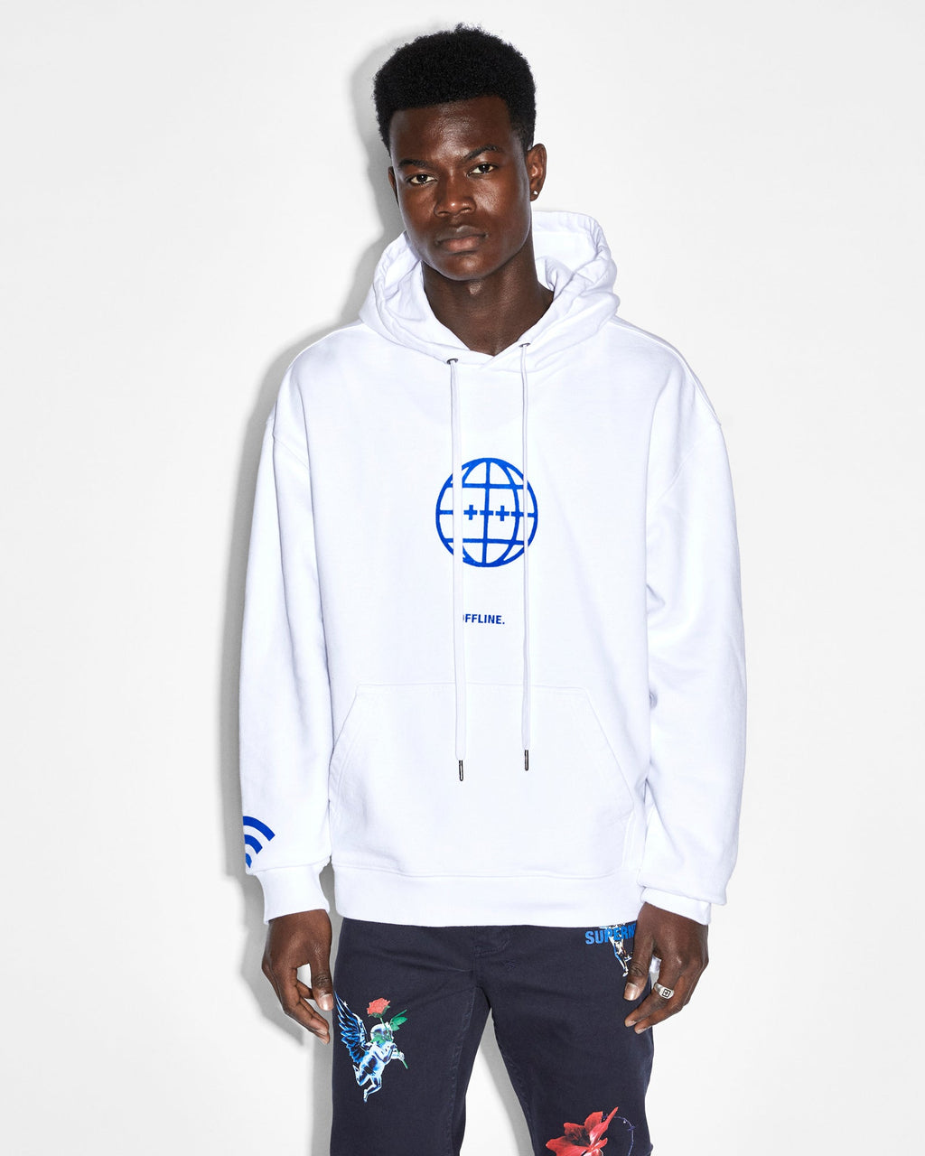 MENS OFFLINE BIGGIE HOODIE TRU WHITE FLEECE