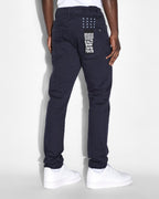Mens Chitch Nft Navy Slim Denim Jeans - Denim