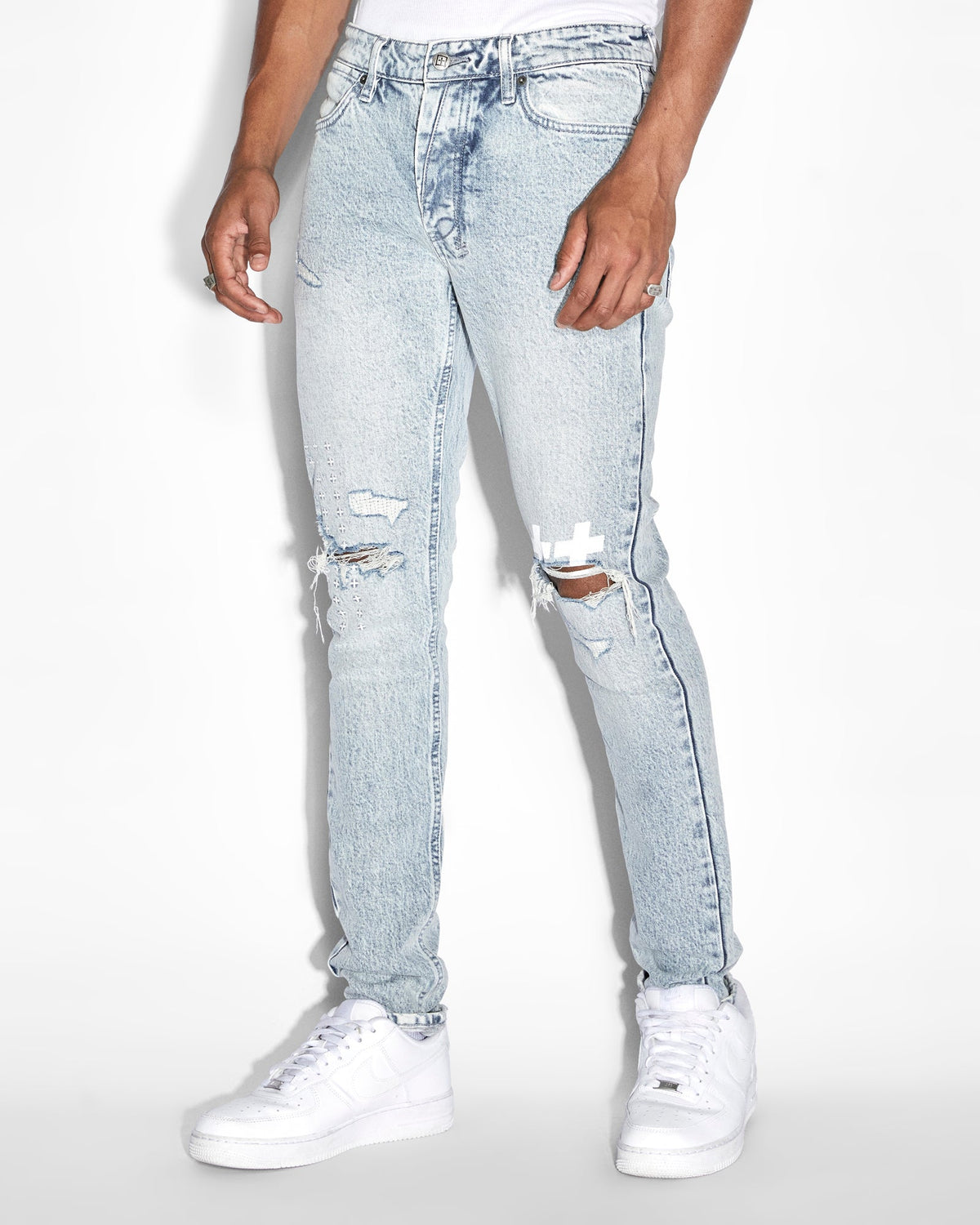 Mens Van Winkle Tricks Skinny Denim Jeans - Denim