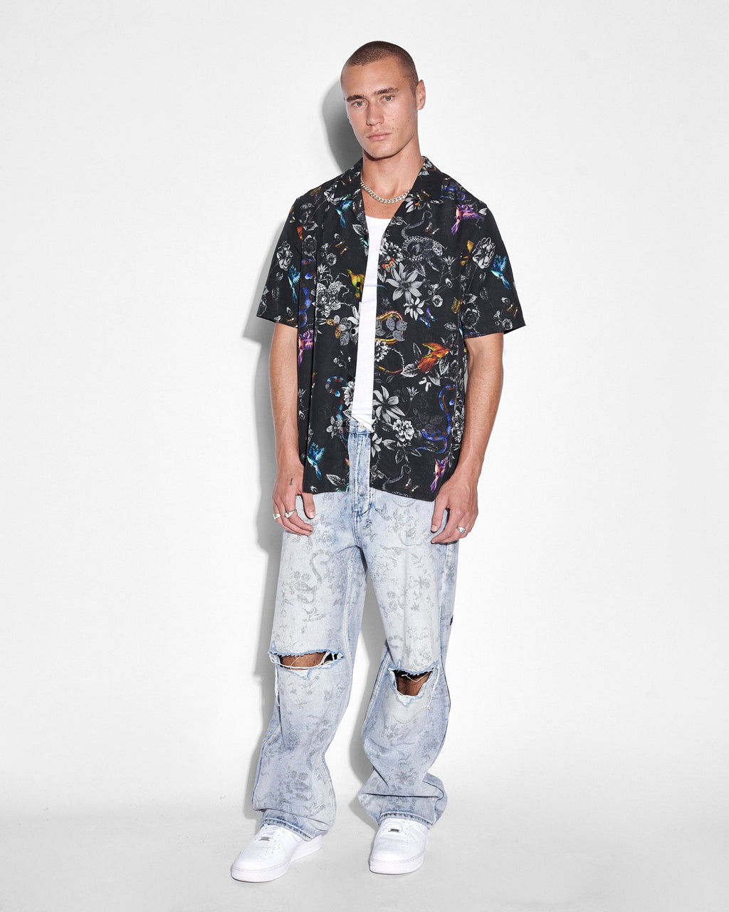 Mens Maxx Unearthly Baggy Denim Jeans - Denim
