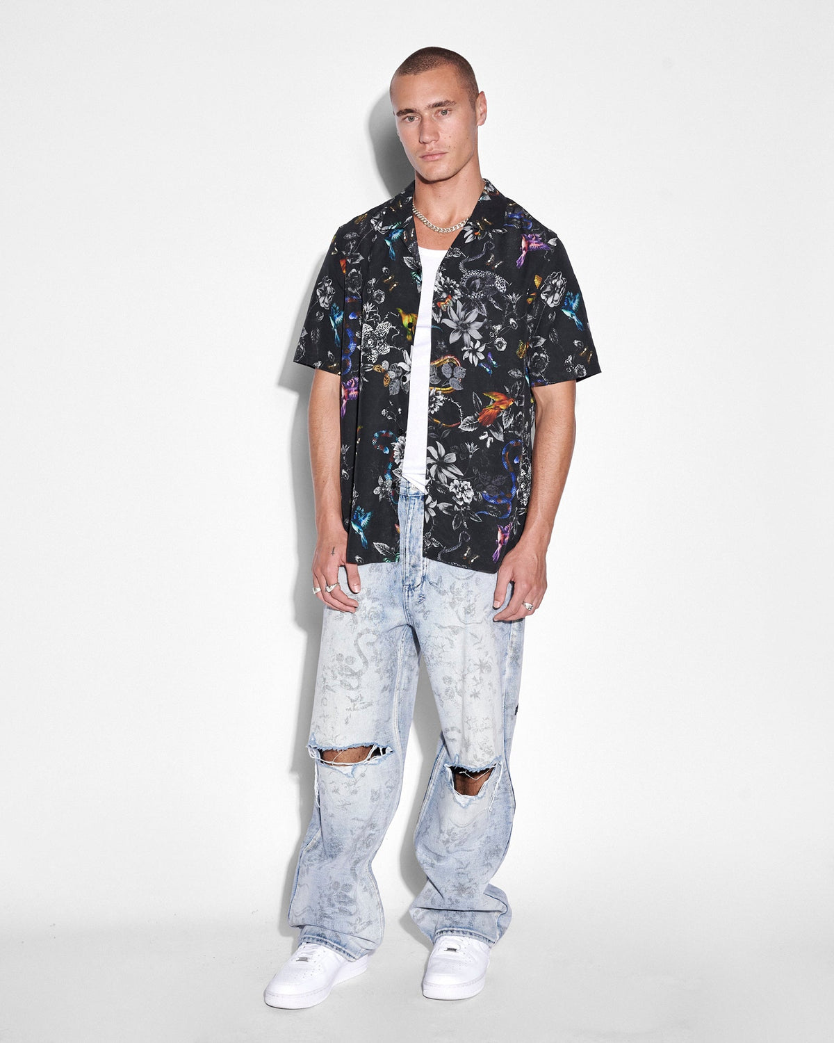 Mens Maxx Unearthly Baggy Denim Jeans - Denim