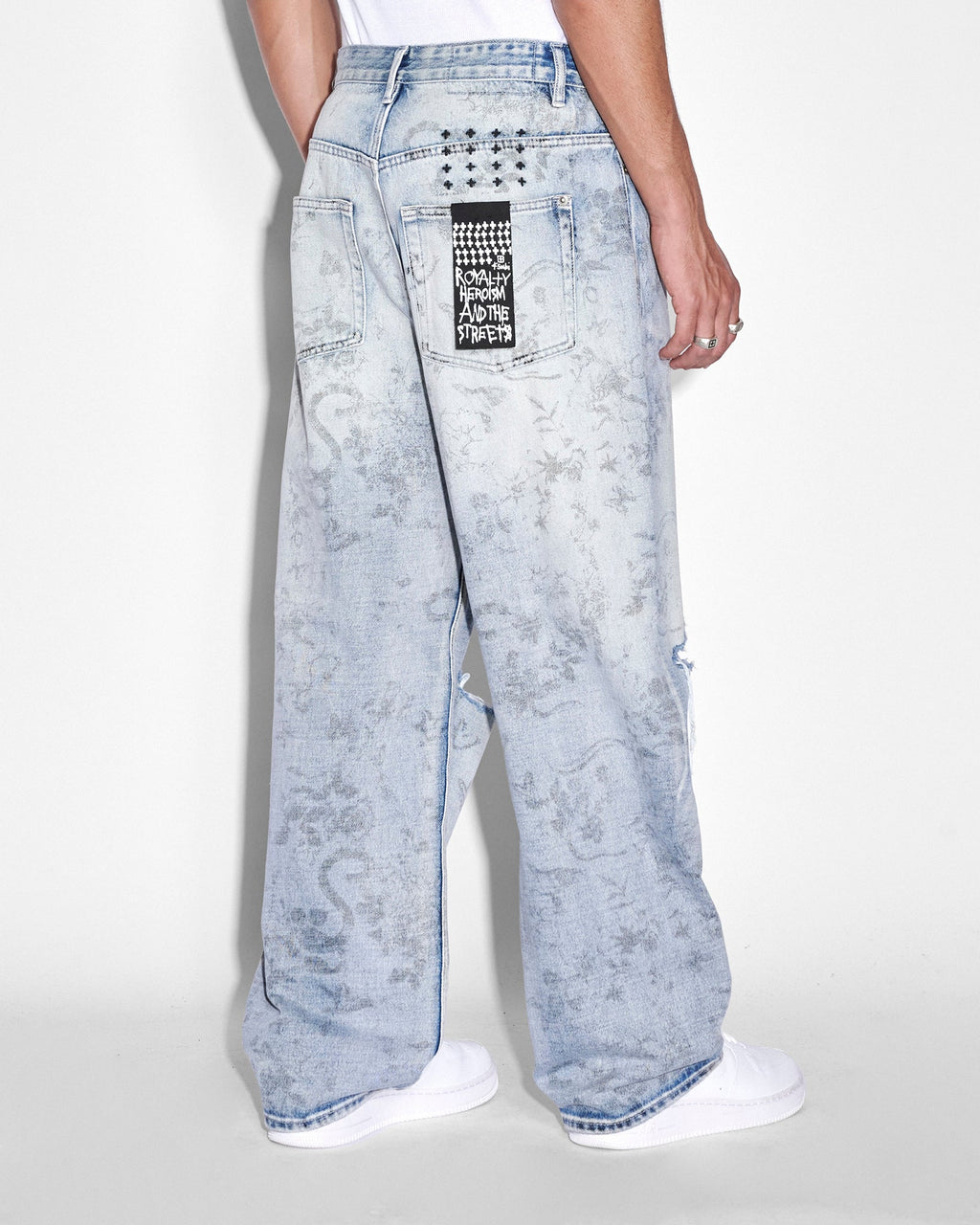 Mens Maxx Unearthly Baggy Denim Jeans - Denim