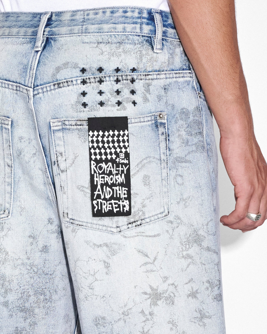 Mens Maxx Unearthly Baggy Denim Jeans - Denim