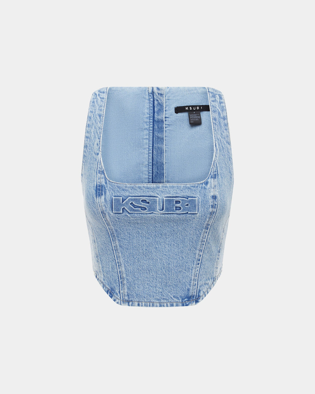 Womens Obscura Bustier Authentik Fitted Fashion Tops - Denim