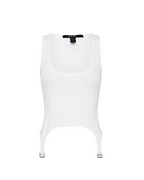 WOMENS ORIGIN TANK GARTER WHITE FASHION TOPS