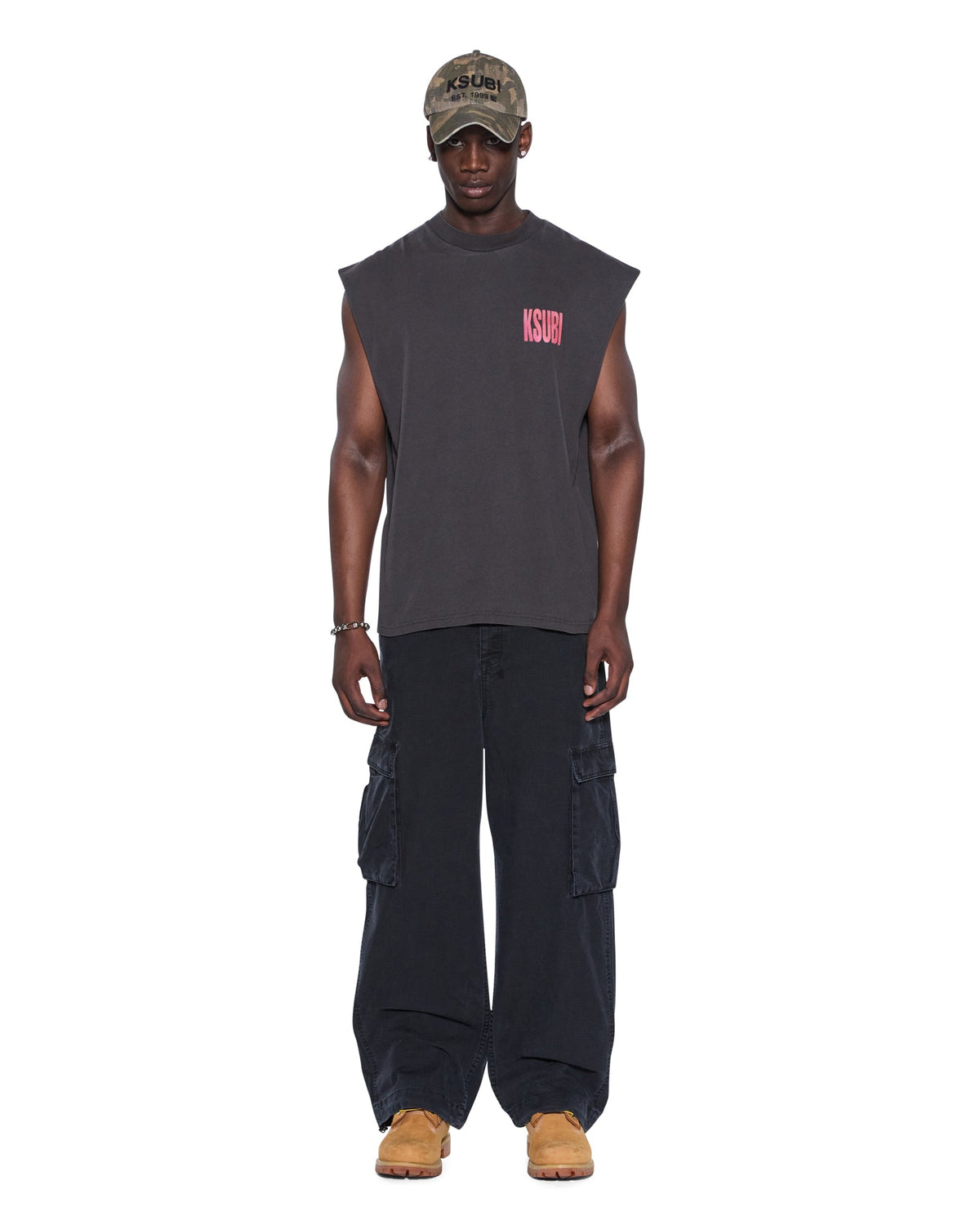 PANTHERA CUT OFF BIGGIE TEE ASH