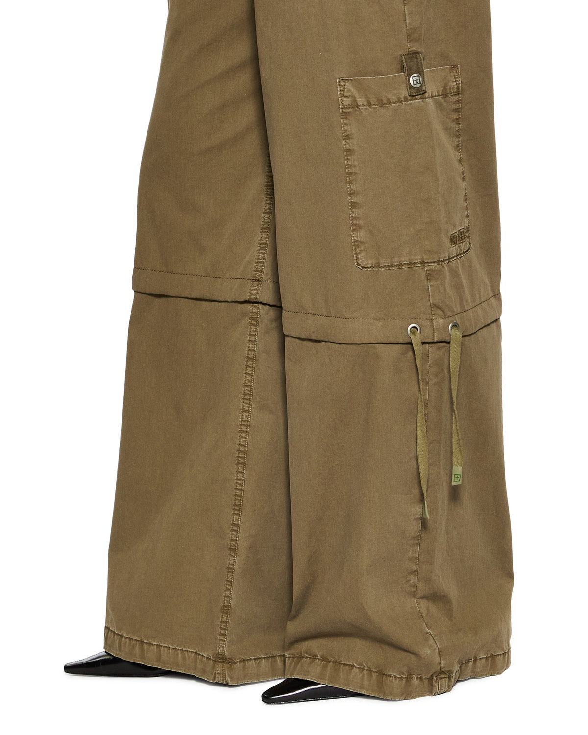 Womens Baggy Cargo Khaki Oversized Pants - Khaki