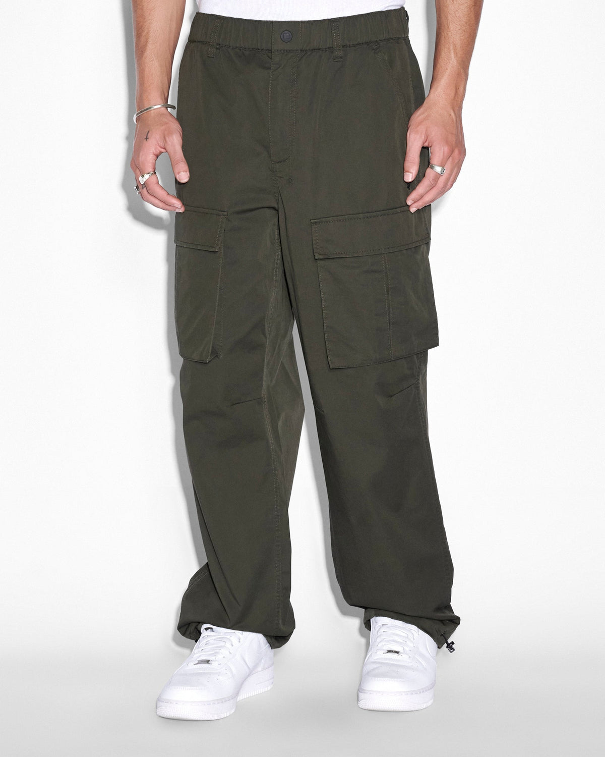 Mens Fugitive Cargo Pant Dark Fantasy Straight Pants - Black