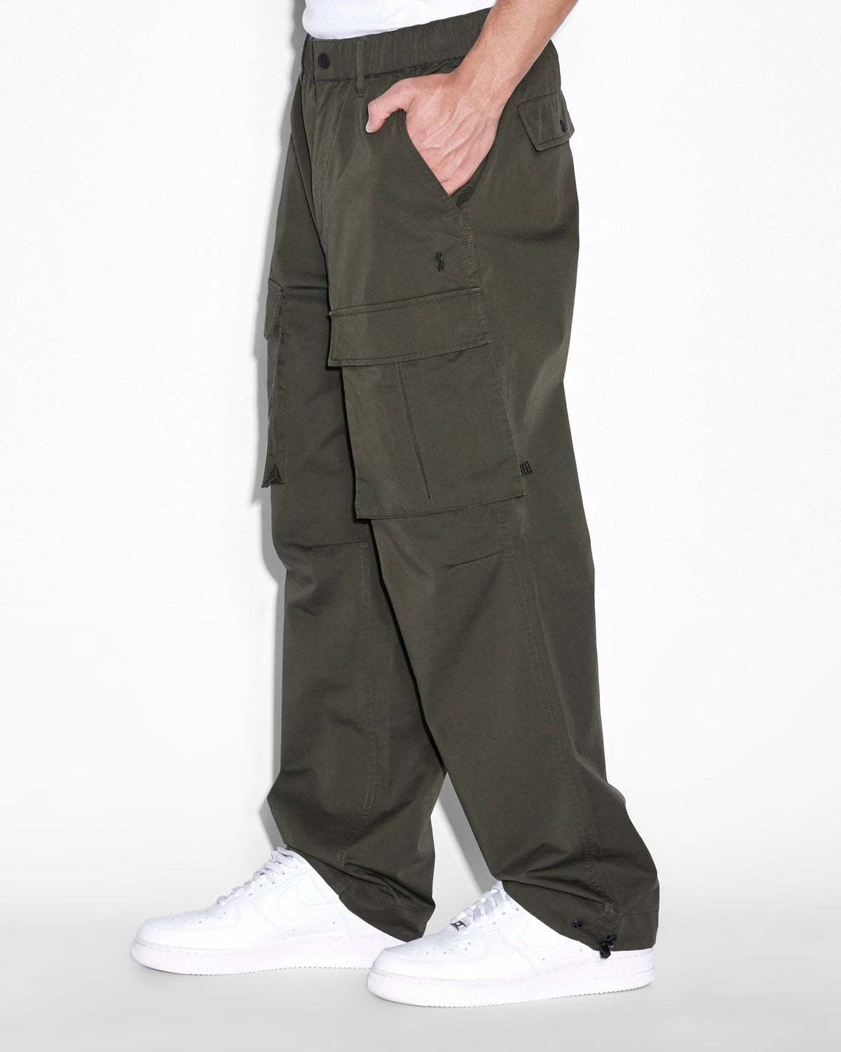Mens Fugitive Cargo Pant Dark Fantasy Straight Pants - Black