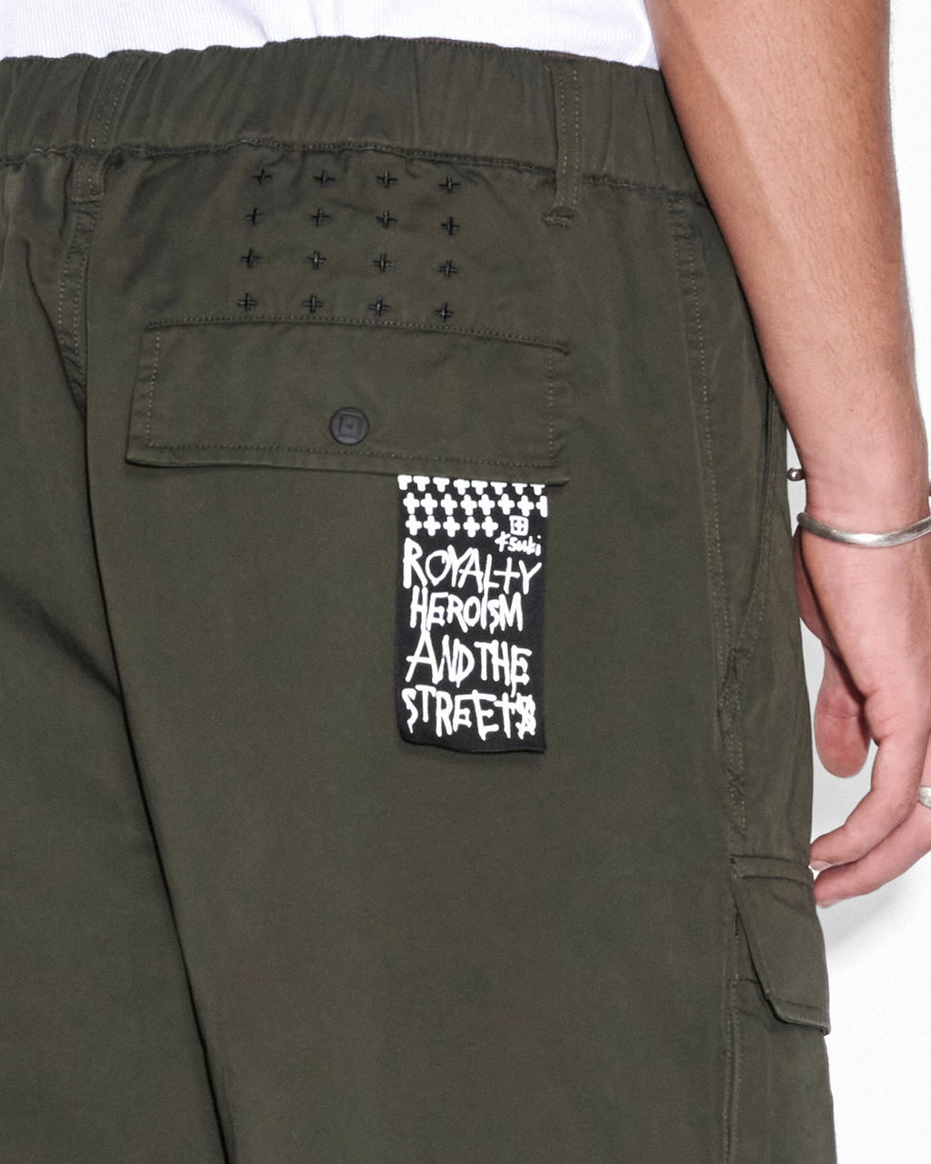 Mens Fugitive Cargo Pant Dark Fantasy Straight Pants - Black