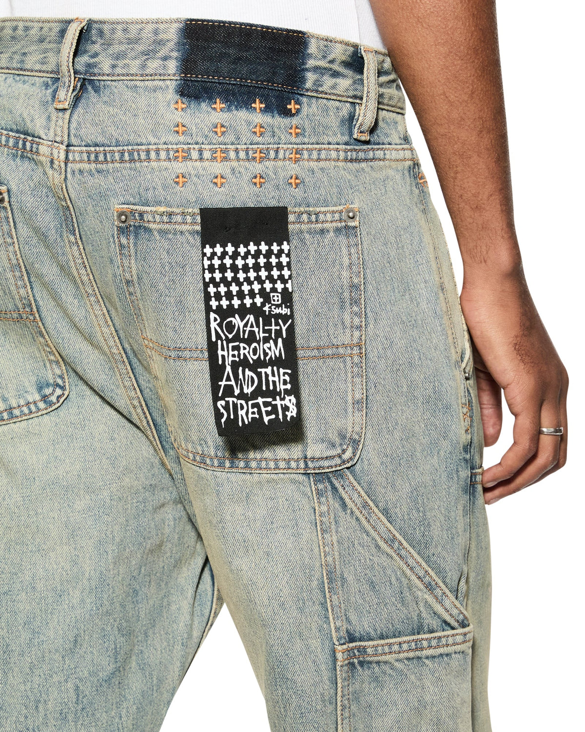 Mens Operator Pant Stagelight Straight Tapered Denim Jeans - Denim