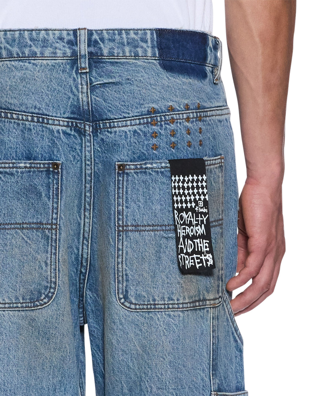 MENS OPERATOR PANT 70'S BLUE DENIM JEANS