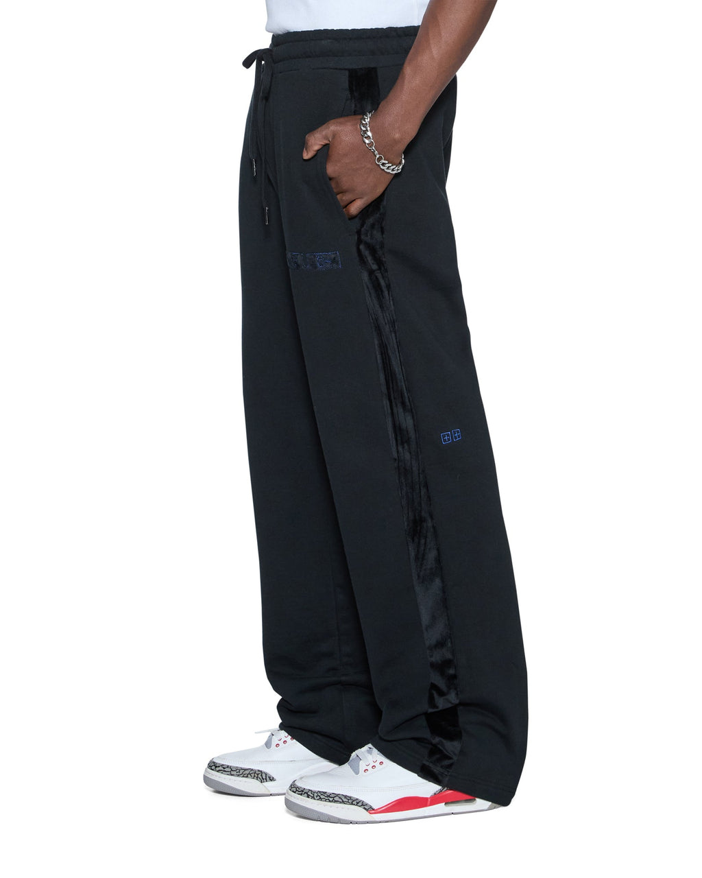 MENS 4X4 LUXE SYNTHESIS TRAK PANT COBALT BLACK PANTS