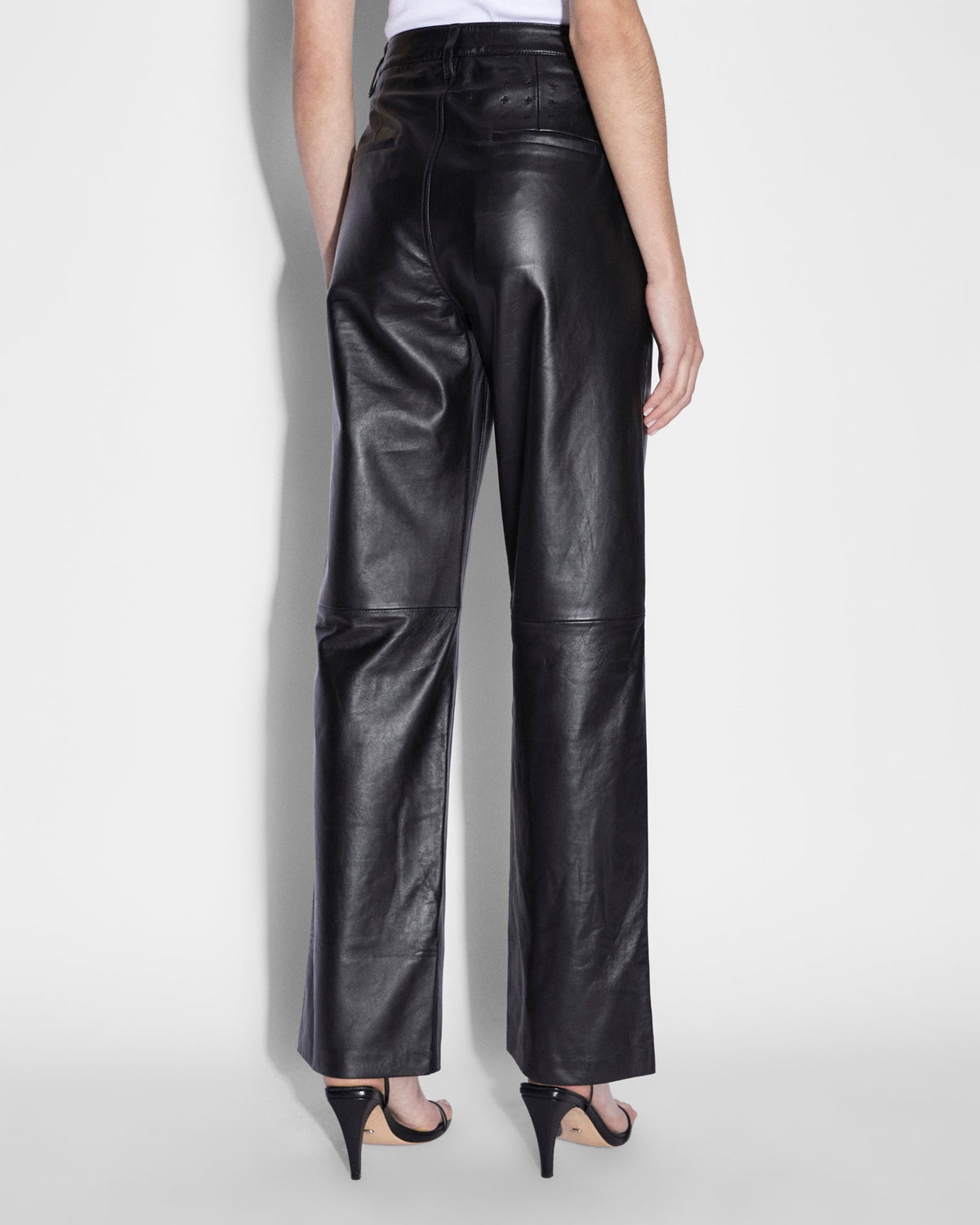 CROSSIN PANT BLACK LEATHER