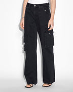 WOMENS LOW RIDER STEALTH CARGO DENIM JEANS