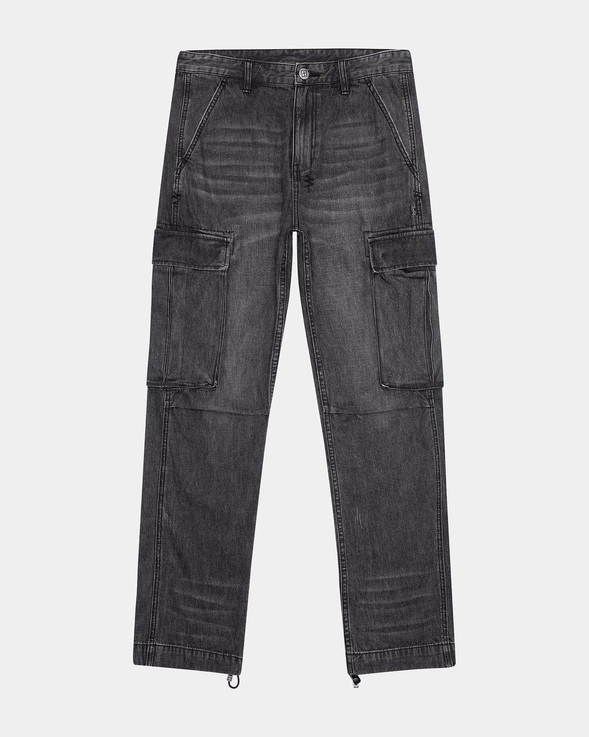 MENS RIOT CARGO PANT FADED BLACK PANTS