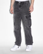 MENS RIOT CARGO PANT ANGST BLACK PANTS