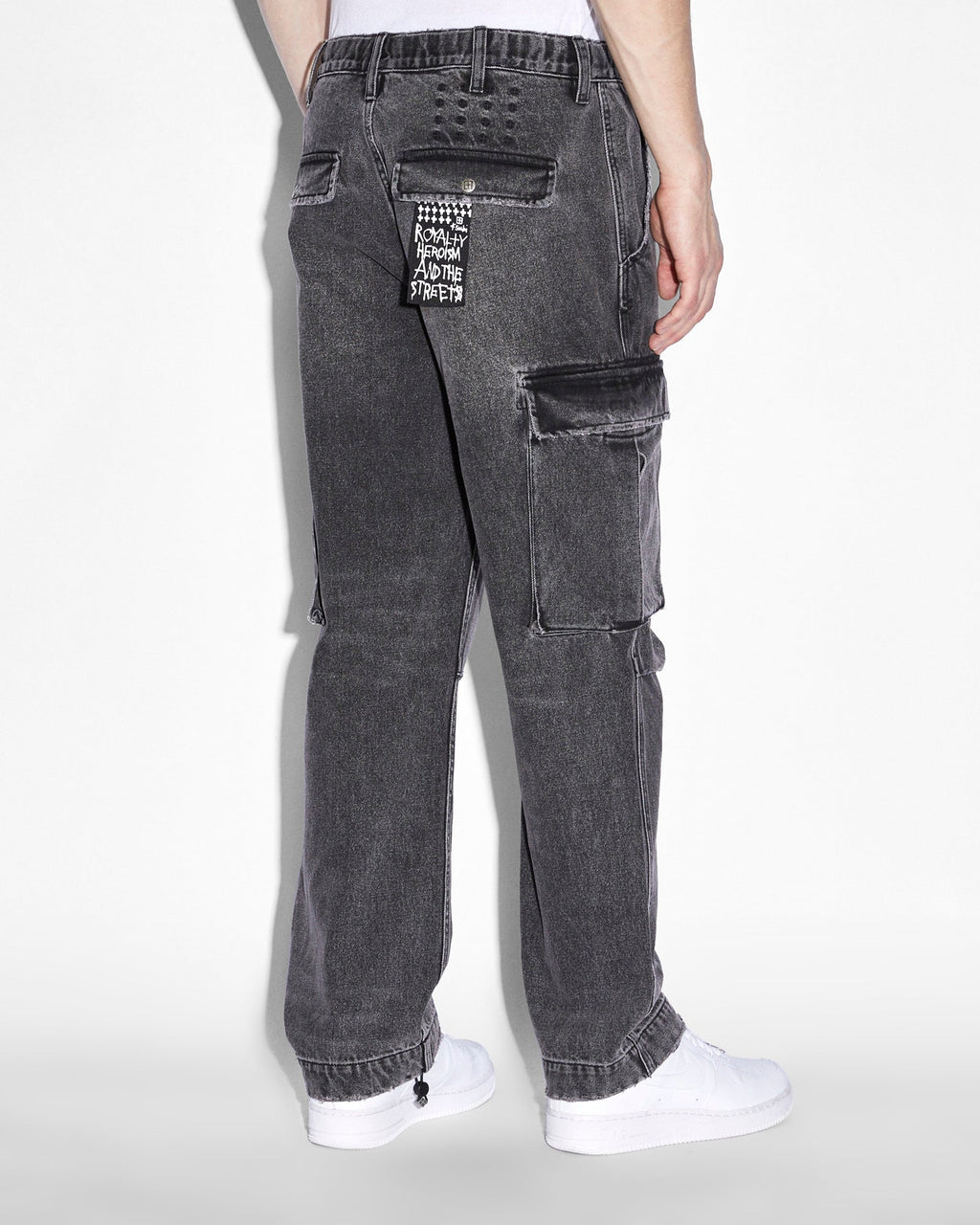 MENS RIOT CARGO PANT ANGST BLACK PANTS