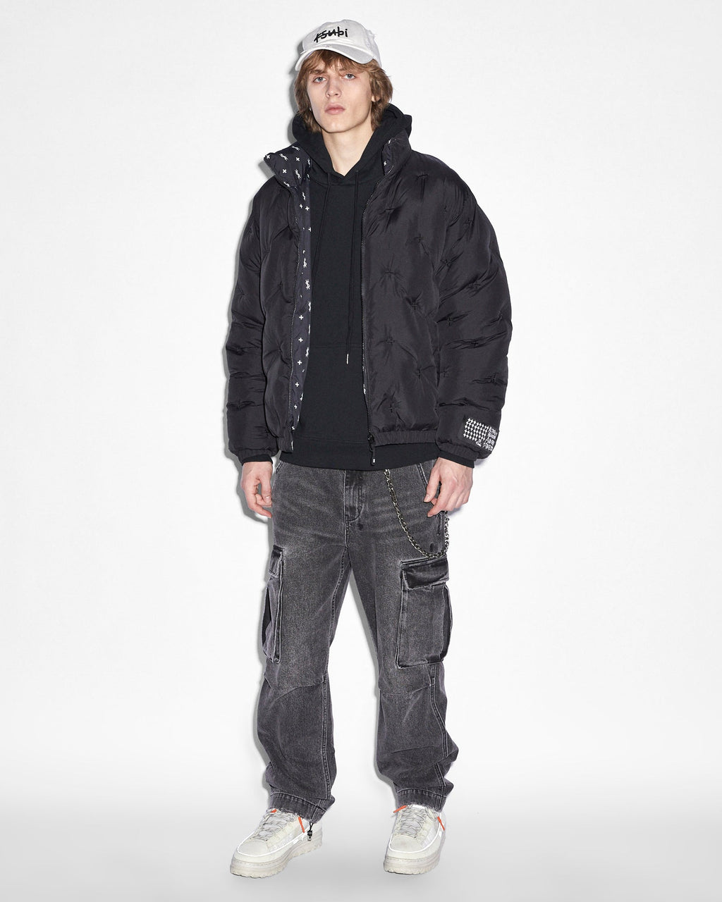 MENS RIOT CARGO PANT ANGST BLACK PANTS