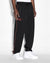 MENS  SCRIPTED SYNTHESIS PANT BLACK/RED RELAXED TAPERED PANTS