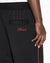 MENS  SCRIPTED SYNTHESIS PANT BLACK/RED RELAXED TAPERED PANTS