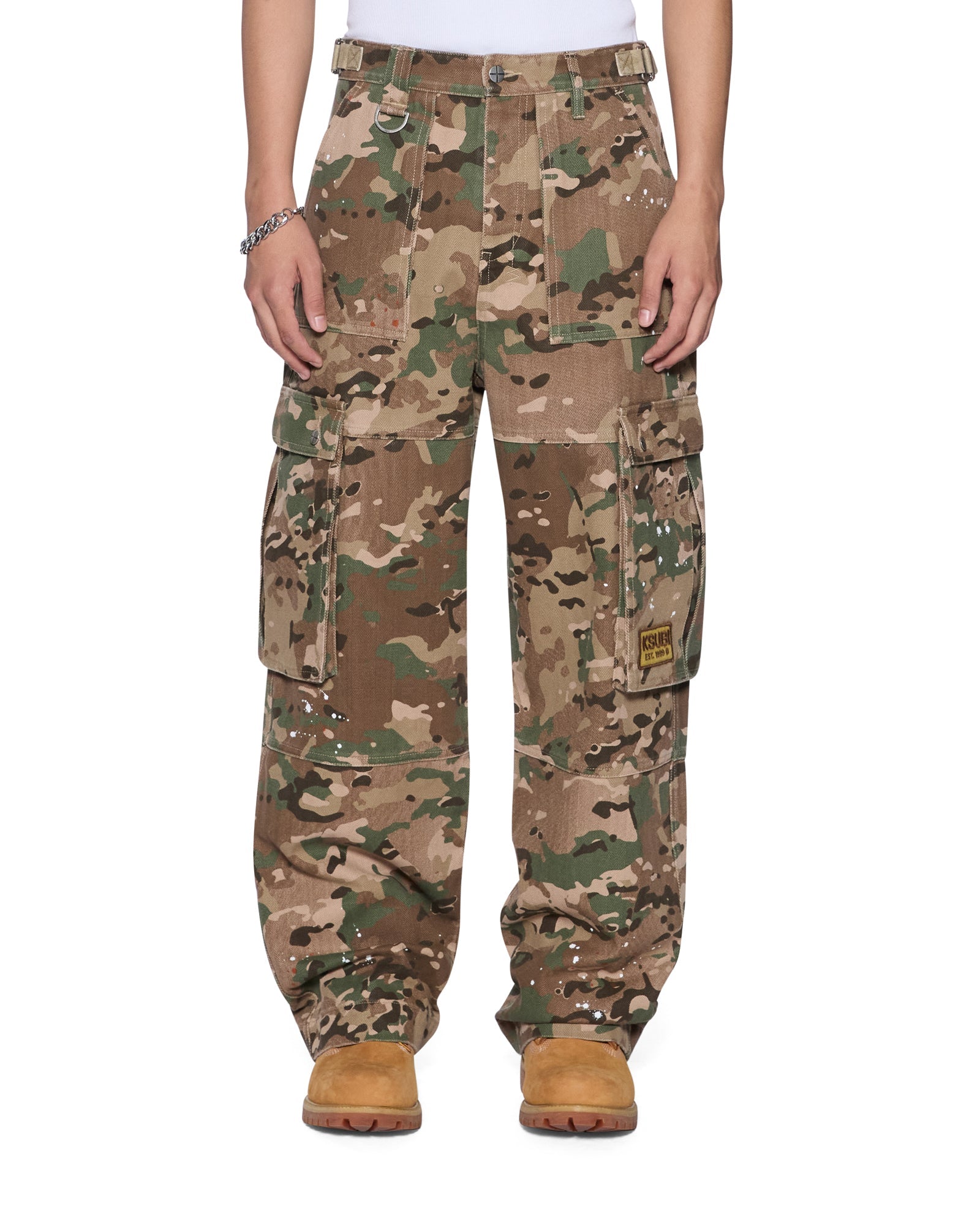 MENS TROOPER CARGO PANT WOODLAND STRAIGHT PANTS