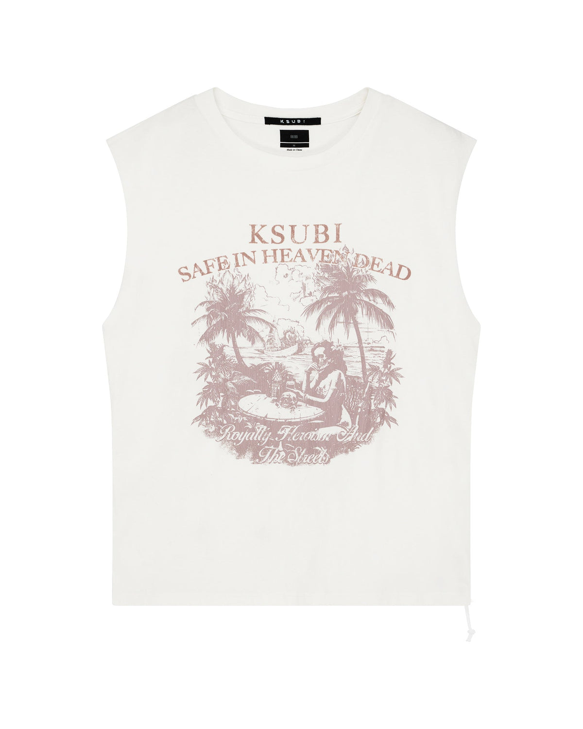 PARADISO CUT OFF TEE VINTAGE WHITE