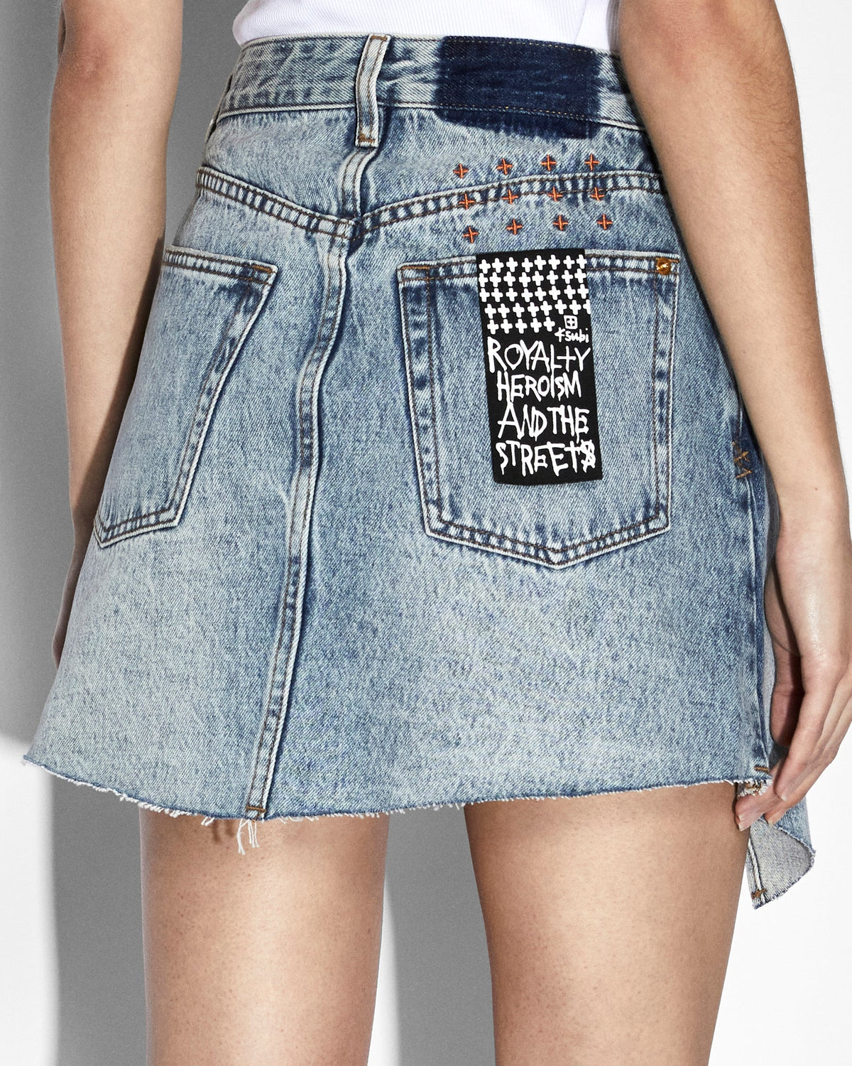 KSUBI X P.E DOUBLE SKIRT VINTAGE BLUE