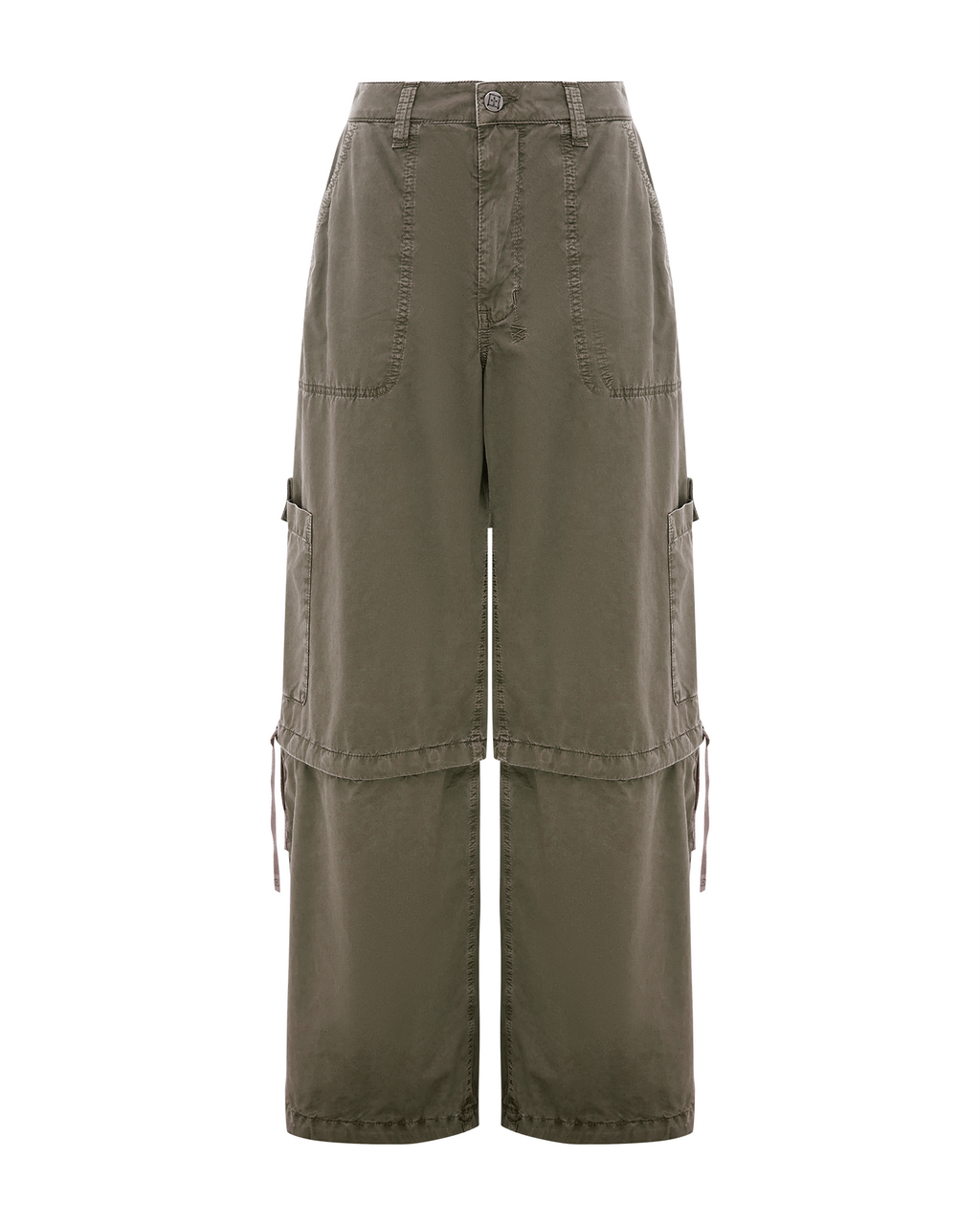 Womens Baggy Cargo Khaki Oversized Pants - Khaki