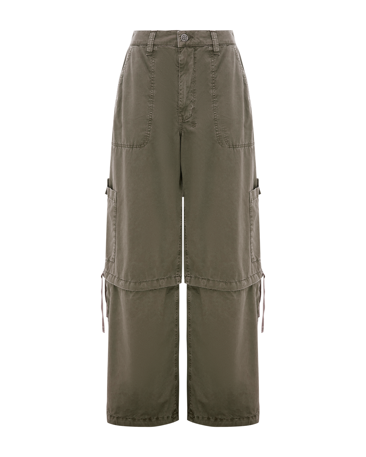 Womens Baggy Cargo Khaki Oversized Pants - Khaki