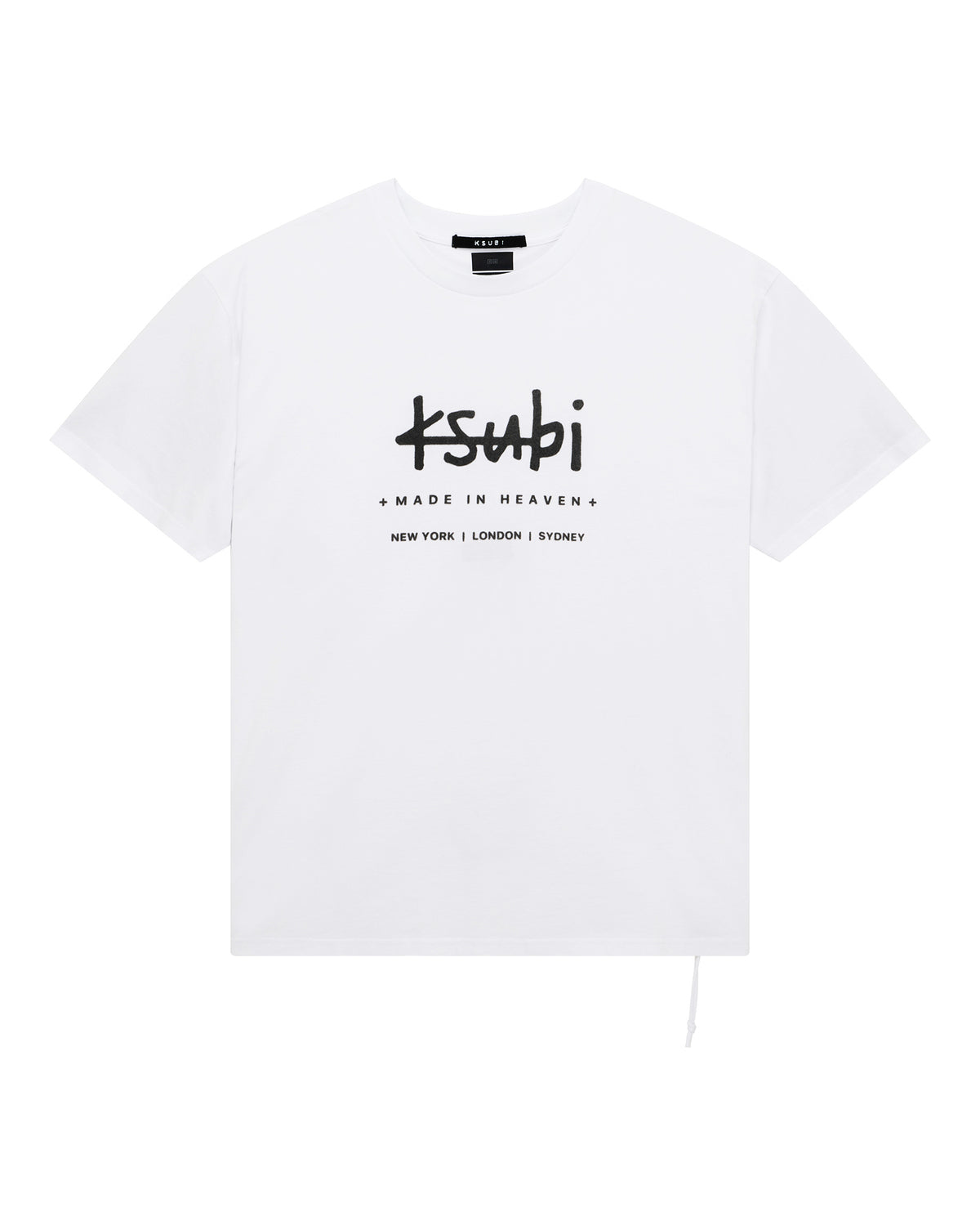 MENS PLATED BIGGIE SS TEE TRU WHITE TEES