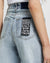 WOMENS  PLAYBACK SKREAM TRASHED STRAIGHT DENIM JEANS