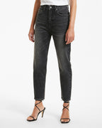 Womens Pointer Diablo Relaxed Tapered Denim Jeans - Black