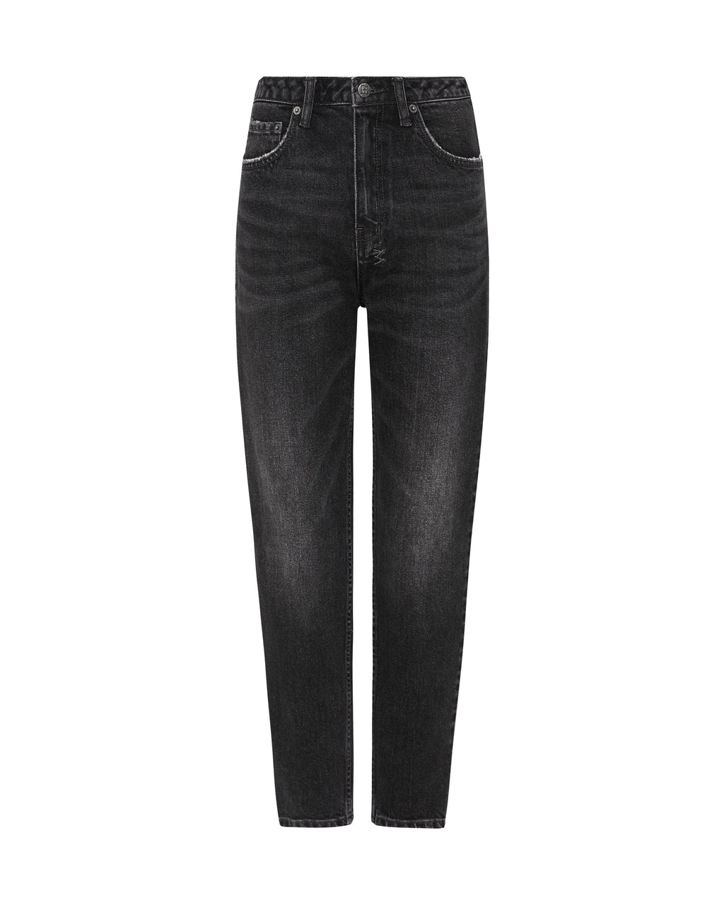 Womens Pointer Diablo Relaxed Tapered Denim Jeans - Black