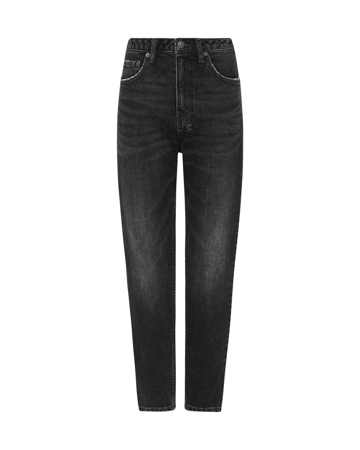 Womens Pointer Diablo Relaxed Tapered Denim Jeans - Black
