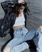 WOMENS PLAYBACK AUTHENTIK TRASHED DENIM JEANS