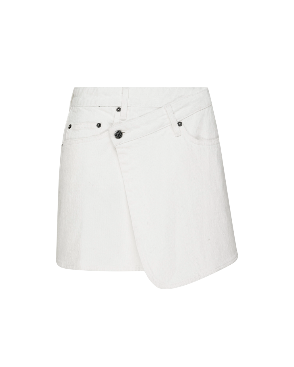 WOMENS RAP SKIRT CURVE ECRU SKIRTS
