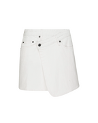 WOMENS RAP SKIRT CURVE ECRU SKIRTS
