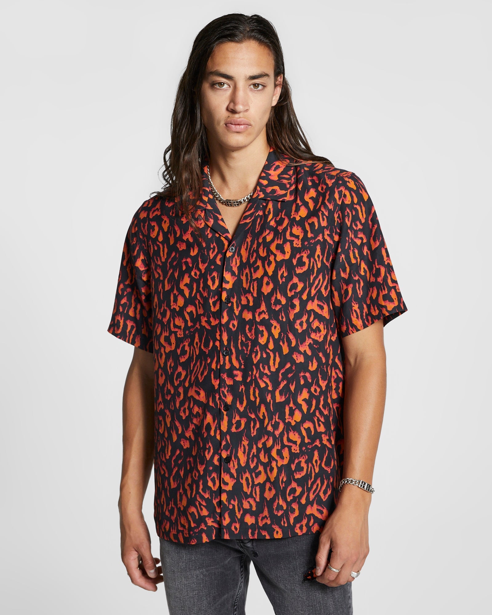 FIRE RESORT SS SHIRT ORANGE