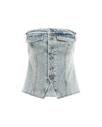 WOMENS RETRO BUSTIER YOUTH FASHION TOPS