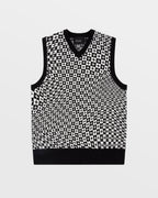 Mens Check Out Knit Vest Multi Regular Knitwear - Multi Colour