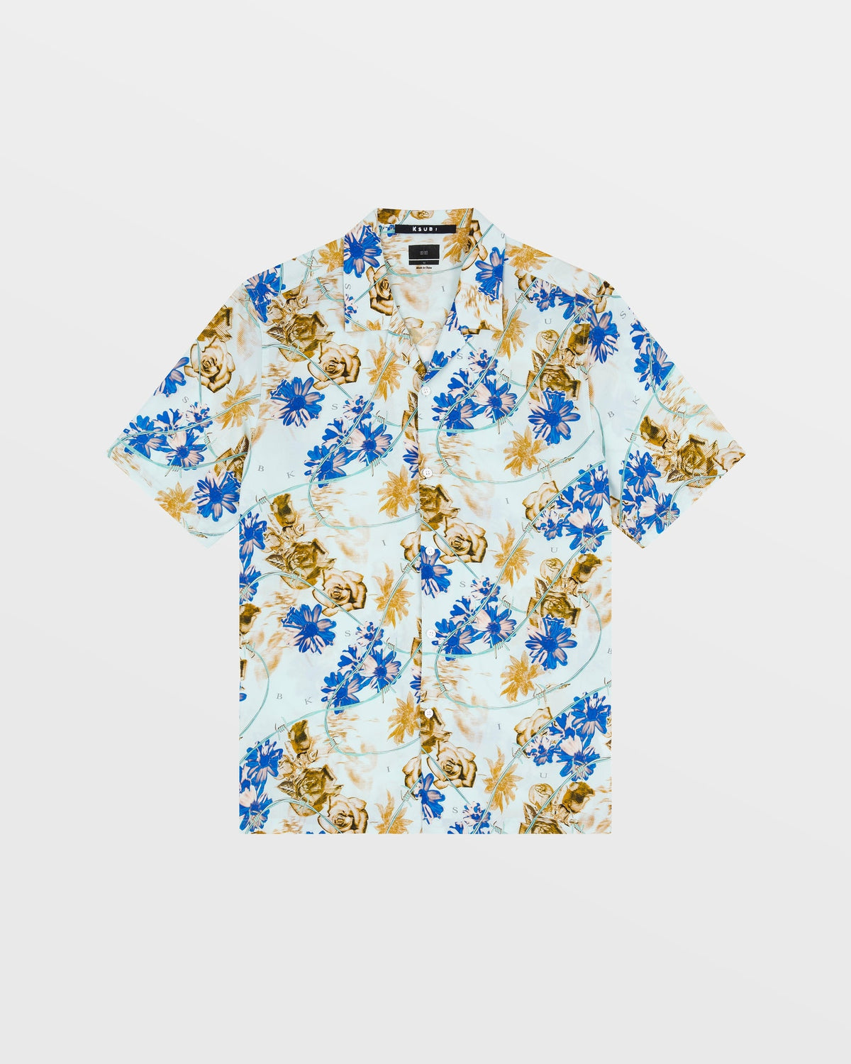 Mens Floralist Resort Ss Shirt Multi Regular Shirts - Multi Colour