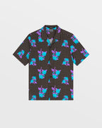Mens Low Res Resort Ss Shirt Multi Regular Shirts - Multi Colour