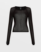 WOMENS ULTRA KNIT TOP BLACK KNITWEAR