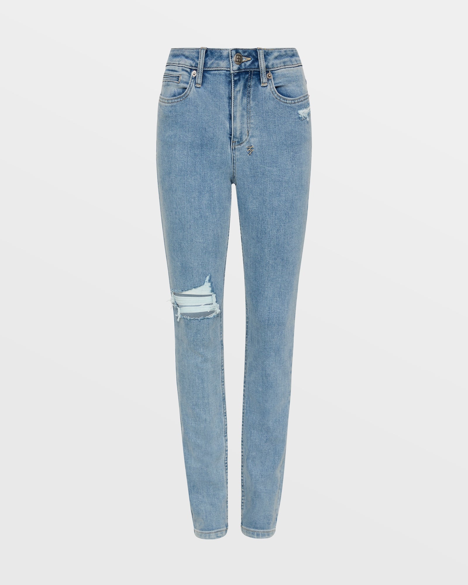 WOMENS  SPRAY ON XTRA AUTHENTIK TRASHED SKINNY DENIM JEANS